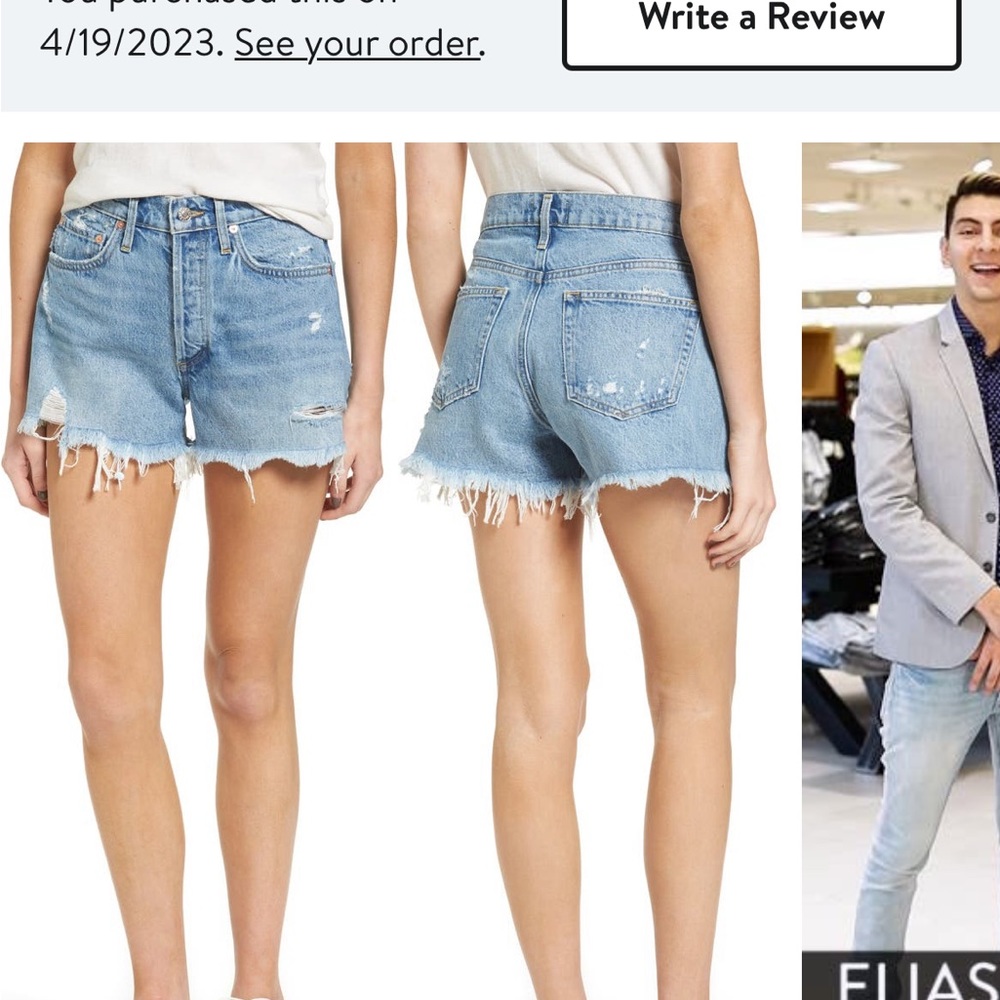 AGolde Parker cutoff short
